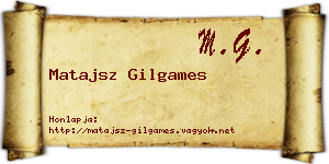 Matajsz Gilgames névjegykártya
